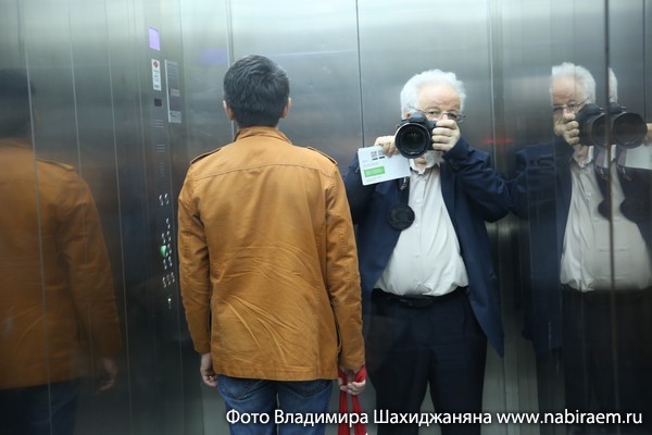 в лифте